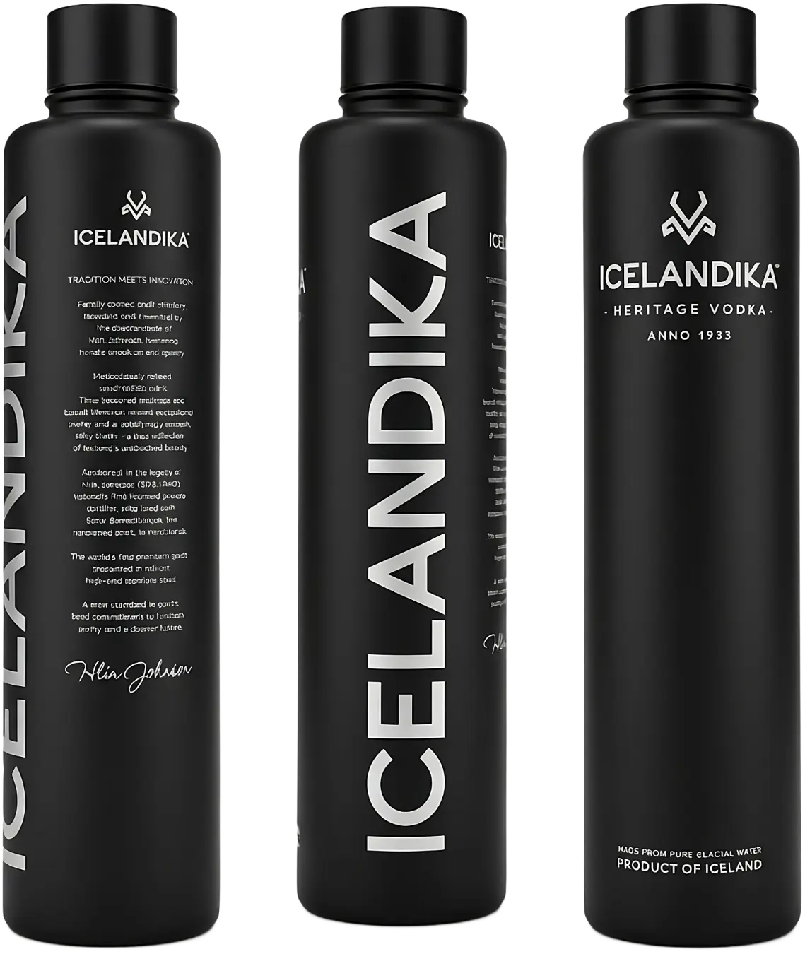 ICELANDIKA Heritage Vodka stainless steel bottle
